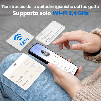 Neakasa M1 Lettiera Gatto Autopulente Aperta Grande XXL, Controllo APP, Smaltimento dei Rifiuti Senza Odori, Sacchetti e Tappeto Lettiera gatto, per Più Gatti